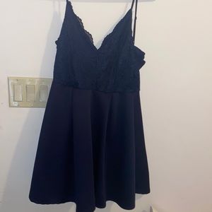 Dark blue skater dress